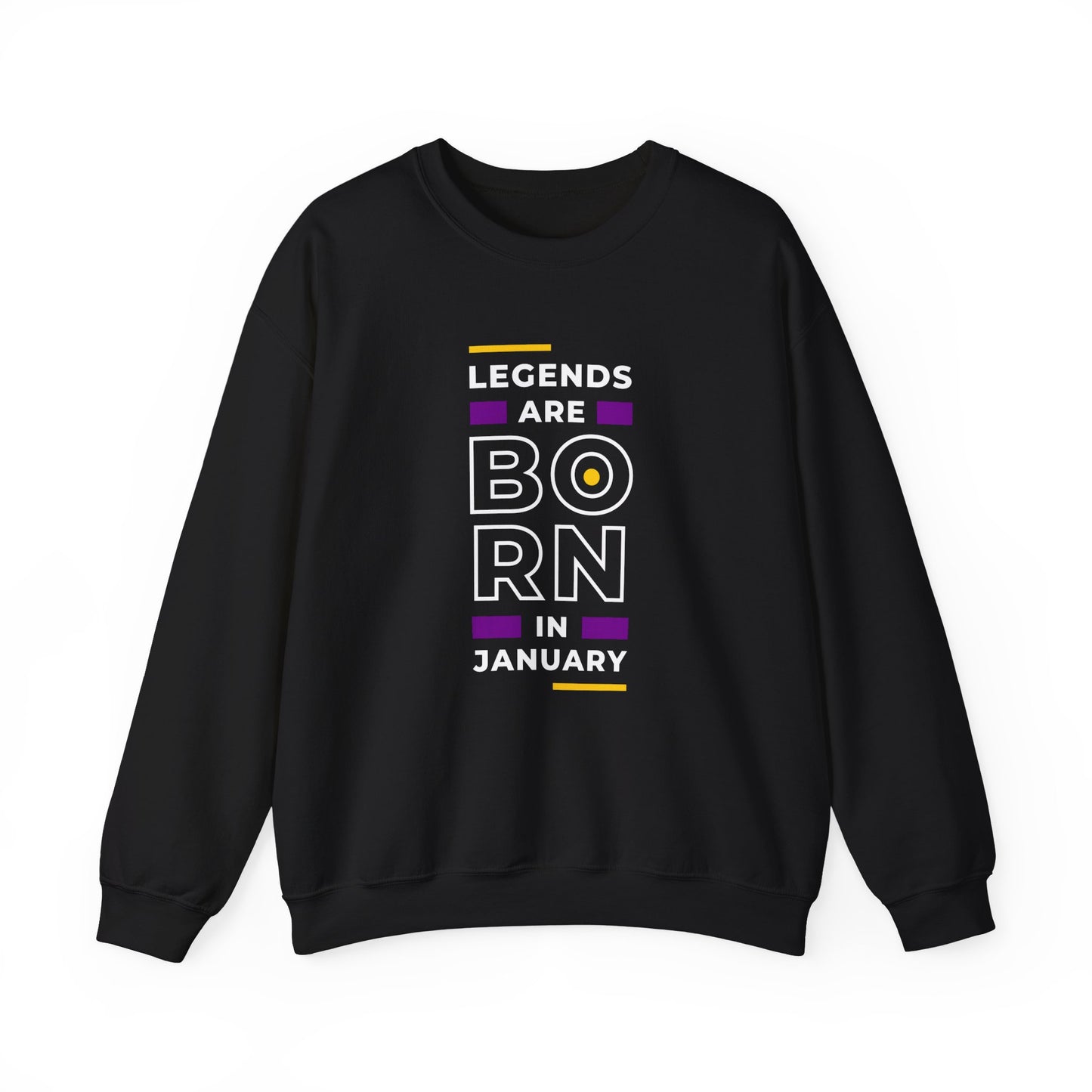 Legends are Born in January - Unisex Heavy Blend™ Crewneck Sweatshirt - 11202