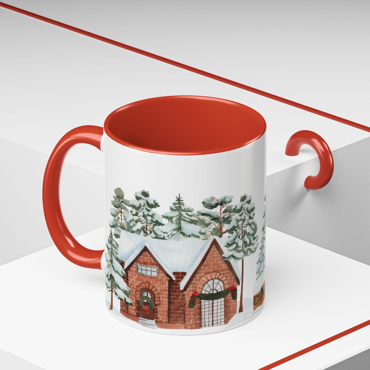 Christmas Houses - Accent Coffee Mug (11, 15oz) - 10456