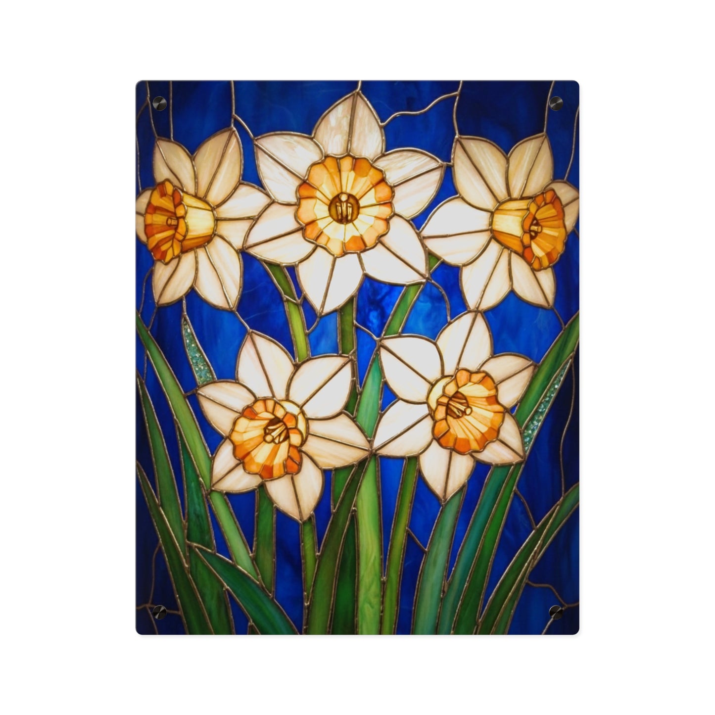 Daffodil Floral Acrylic Wall Art Panel - 14601