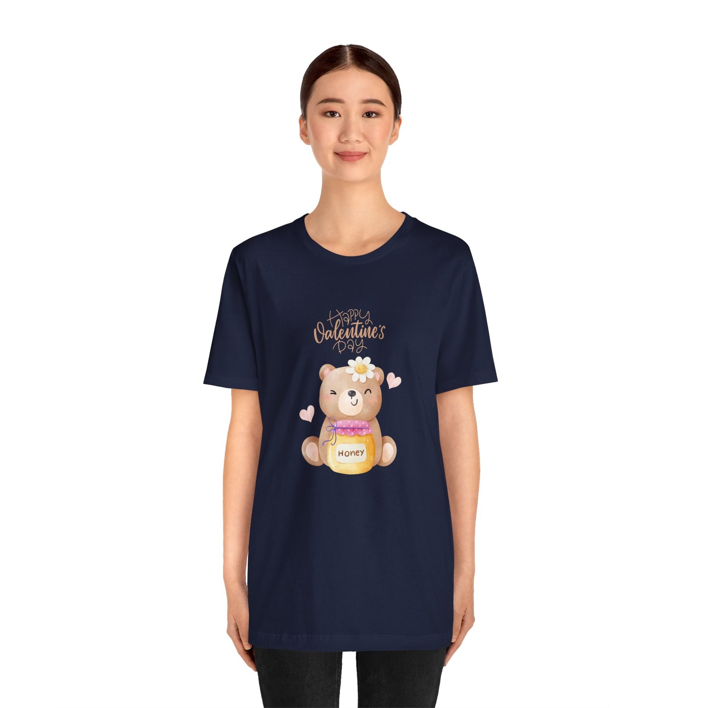 Baby Bear, Happy Valentine's Day - Unisex Jersey Short Sleeve Tee - 11522