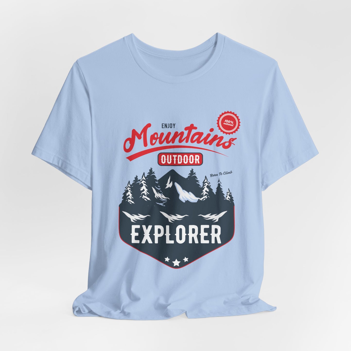 Enjoy Mountains, Outdoor Explorer - Unisex Jersey Short Sleeve Tee - 12592