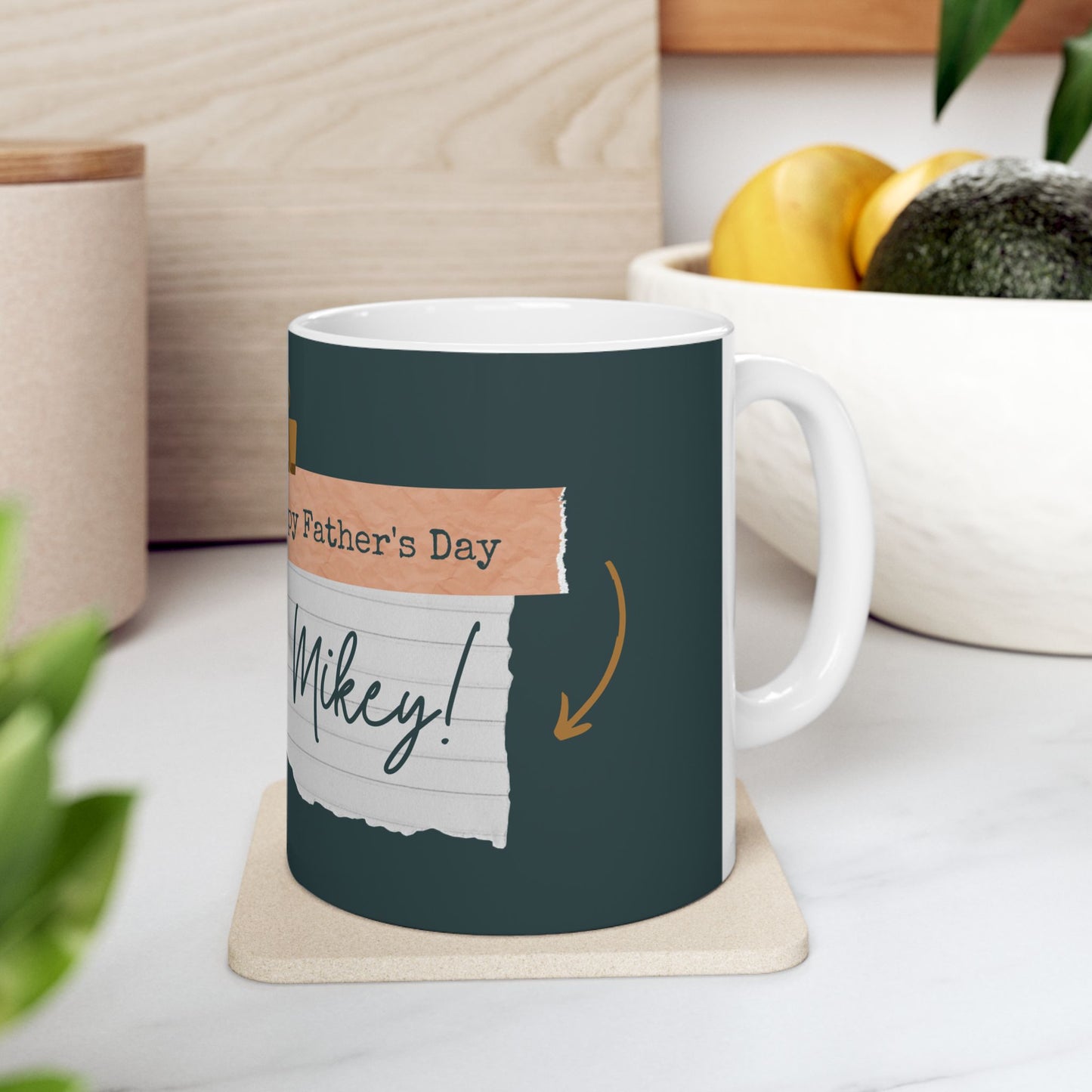 Personalized Father's Day Mug, Custom Gift for Dad, Family Photo Mug, Unique Coffee Cup, Celebrate Dad's Special Day - 14028