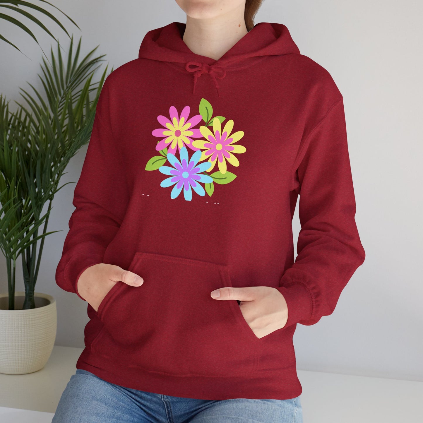 Bright Flower Unisex Heavy Blend™ Hooded Sweatshirt