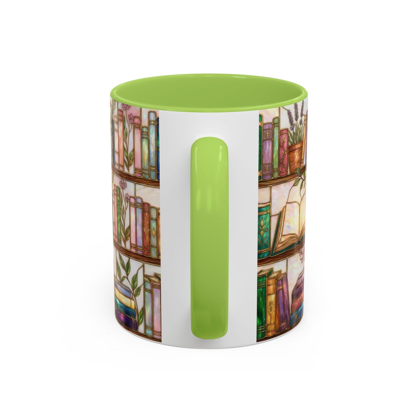 Bookish Accent Coffee Mug — Stained Glass Design (11/15 oz) - 14528