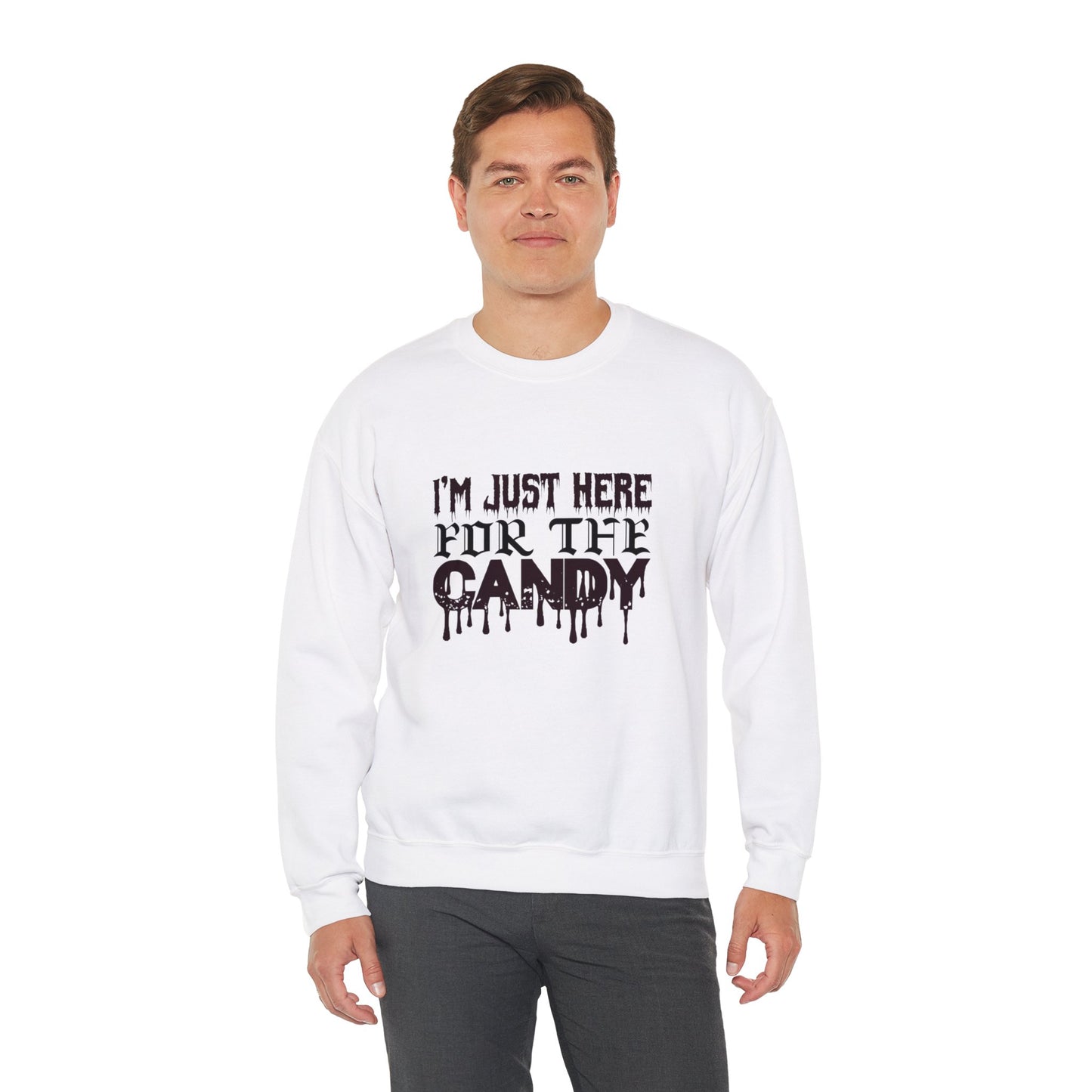 I'm Just Here For The Candy - Unisex Heavy Blend™ Crewneck Sweatshirt