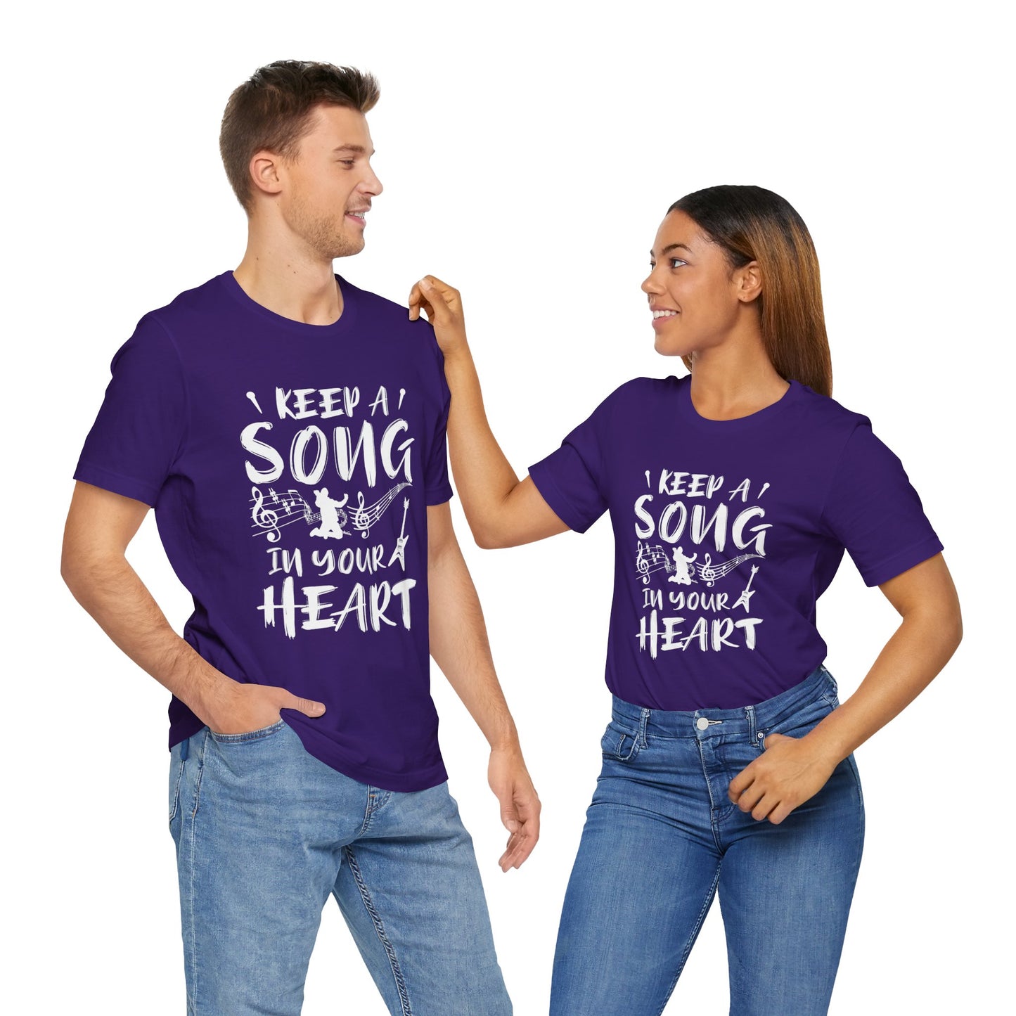 Keep A Song In Your Heart - Unisex Jersey Short Sleeve Tee