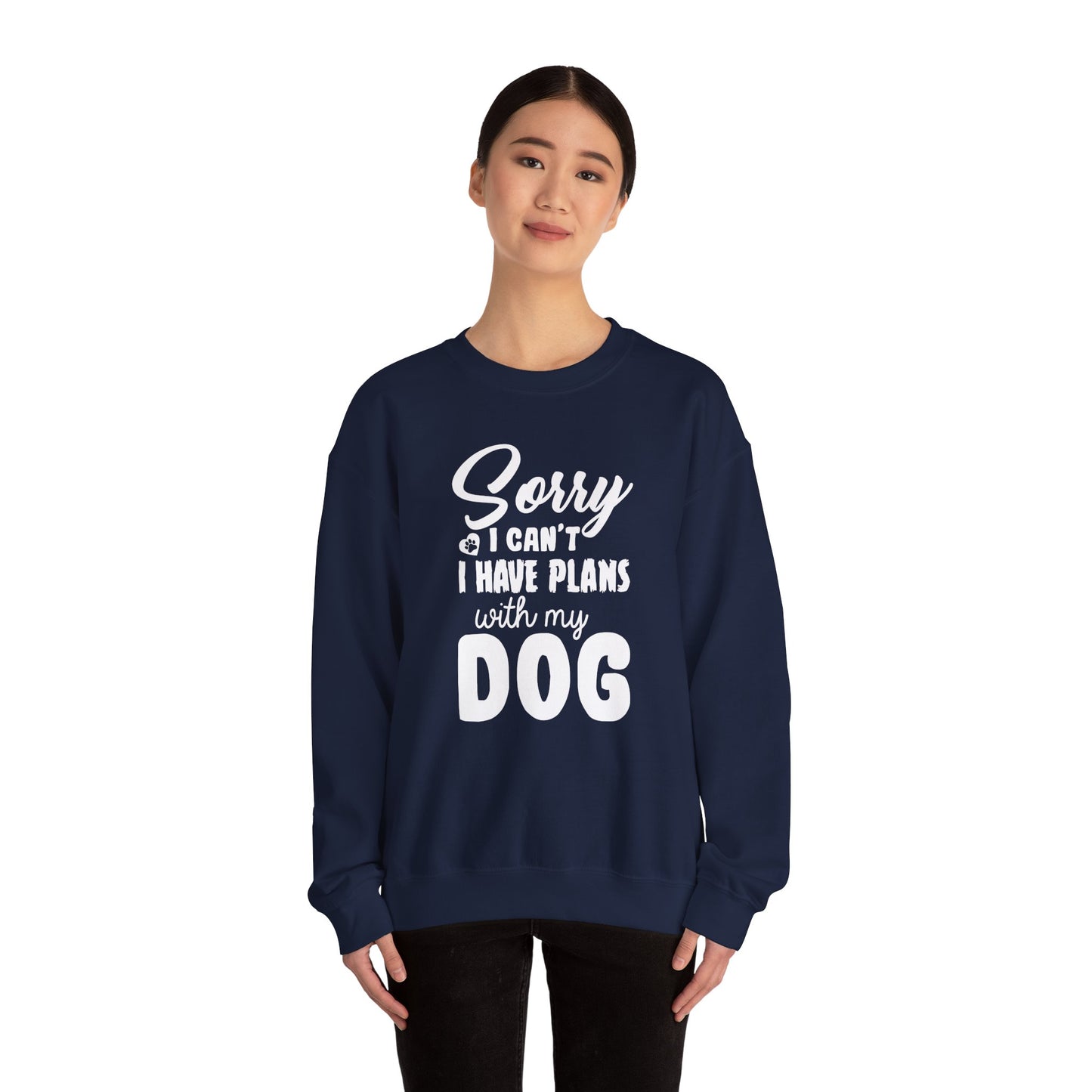 Sorry, I Can't, I Have Plans With My Dog - Unisex Heavy Blend™ Crewneck Sweatshirt