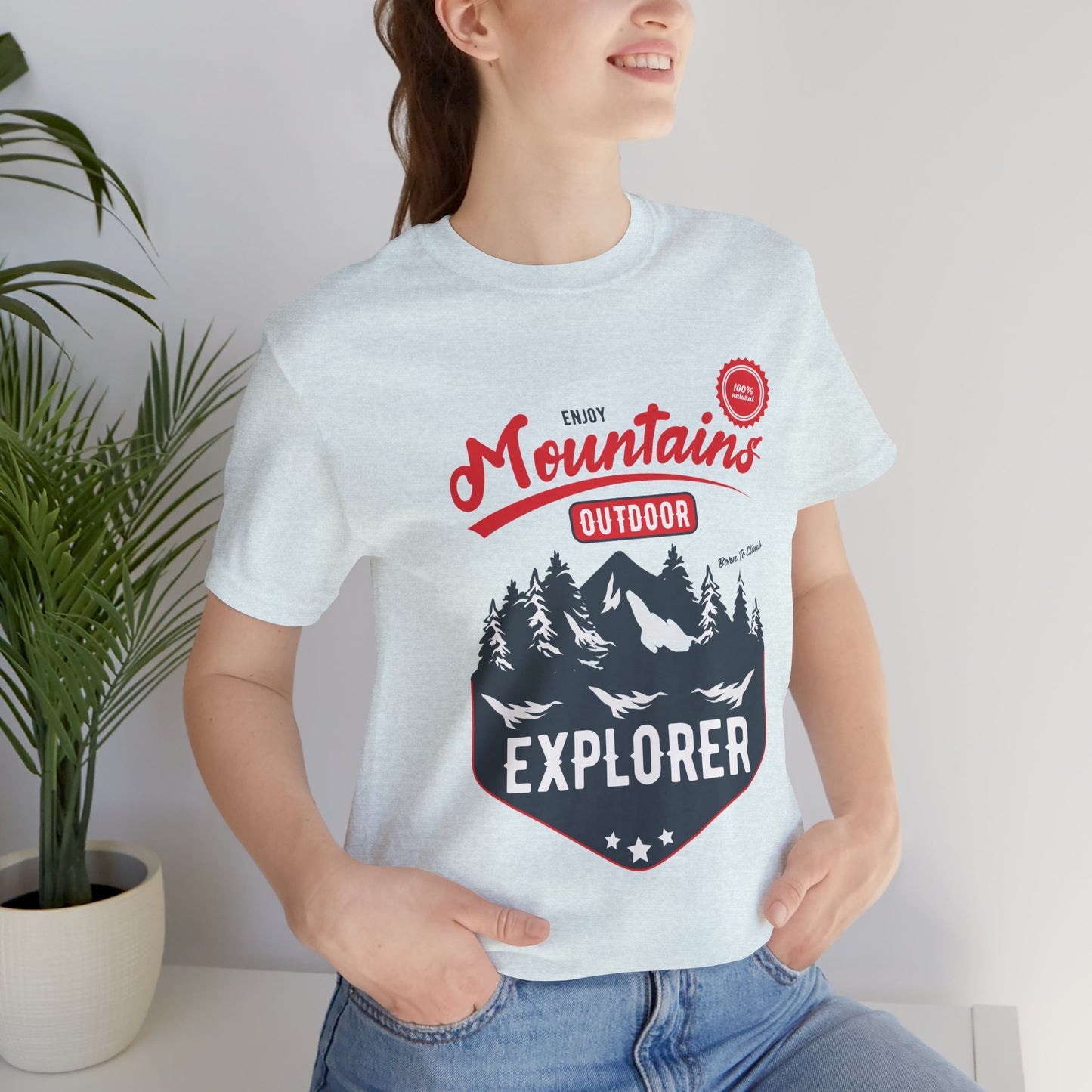 Enjoy Mountains, Outdoor Explorer - Unisex Jersey Short Sleeve Tee - 12592
