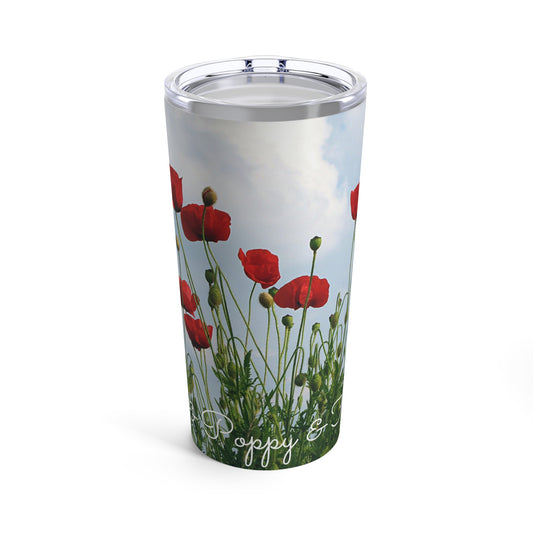 Happy Birthday August, Poppy - Tumbler 20oz