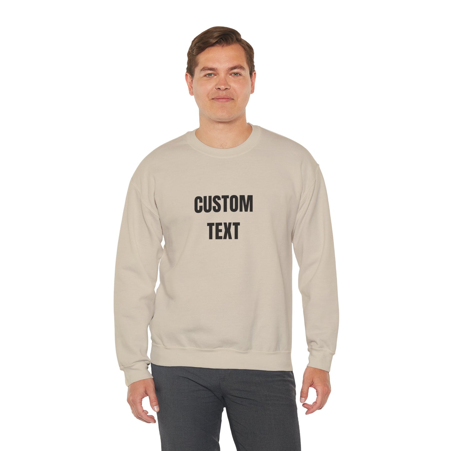 Custom Text Crewneck Sweatshirt – Personalized Unisex Pullover - 14682