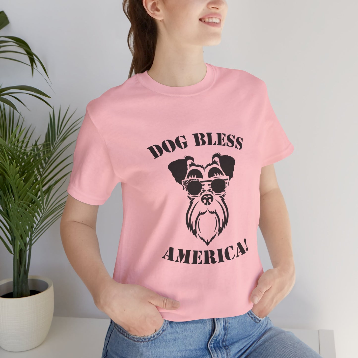 Dog Bless America! - Unisex Jersey Short Sleeve Tee