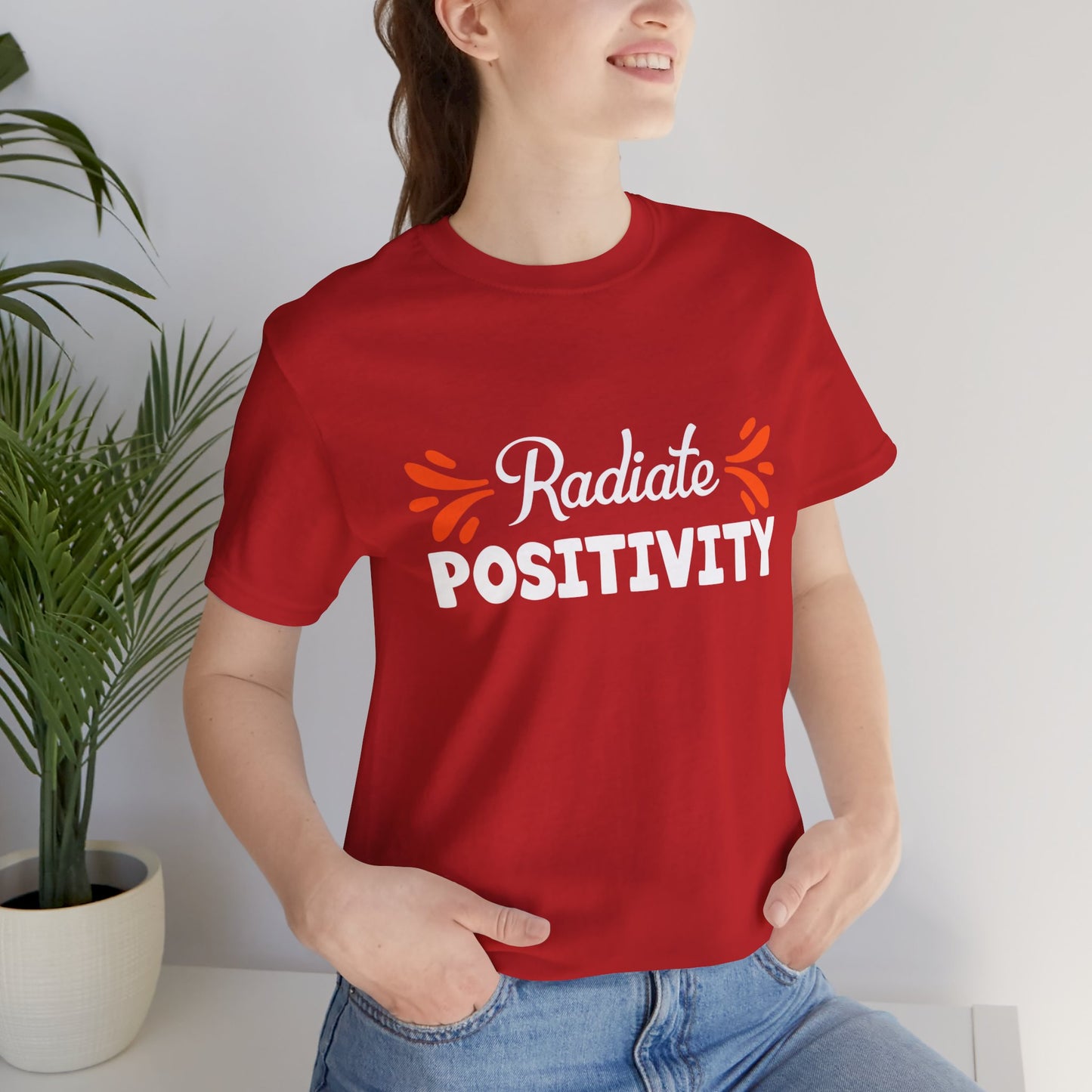 Motivational: Radiate Positivity - Unisex Jersey Short Sleeve Tee