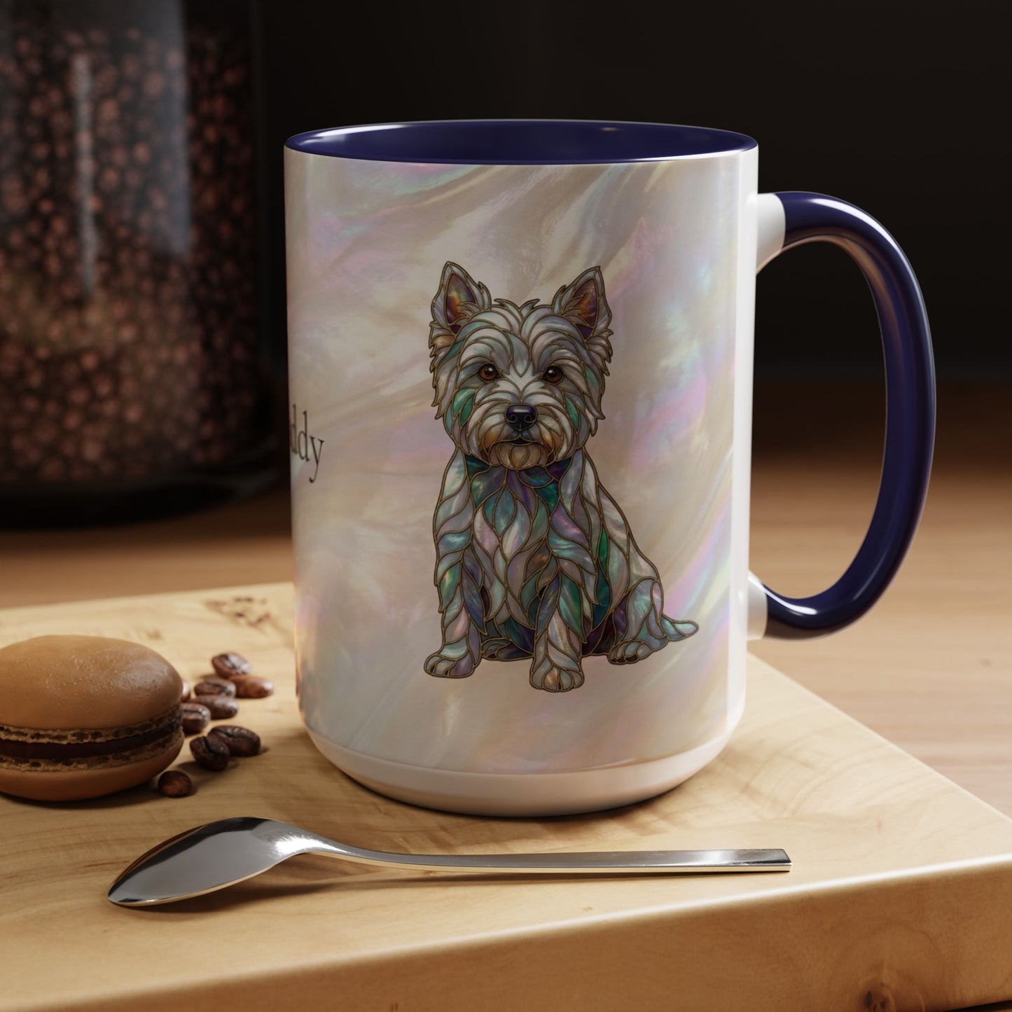 Westie Accent Coffee Mug – Stained Glass Design 11/15oz - 14650
