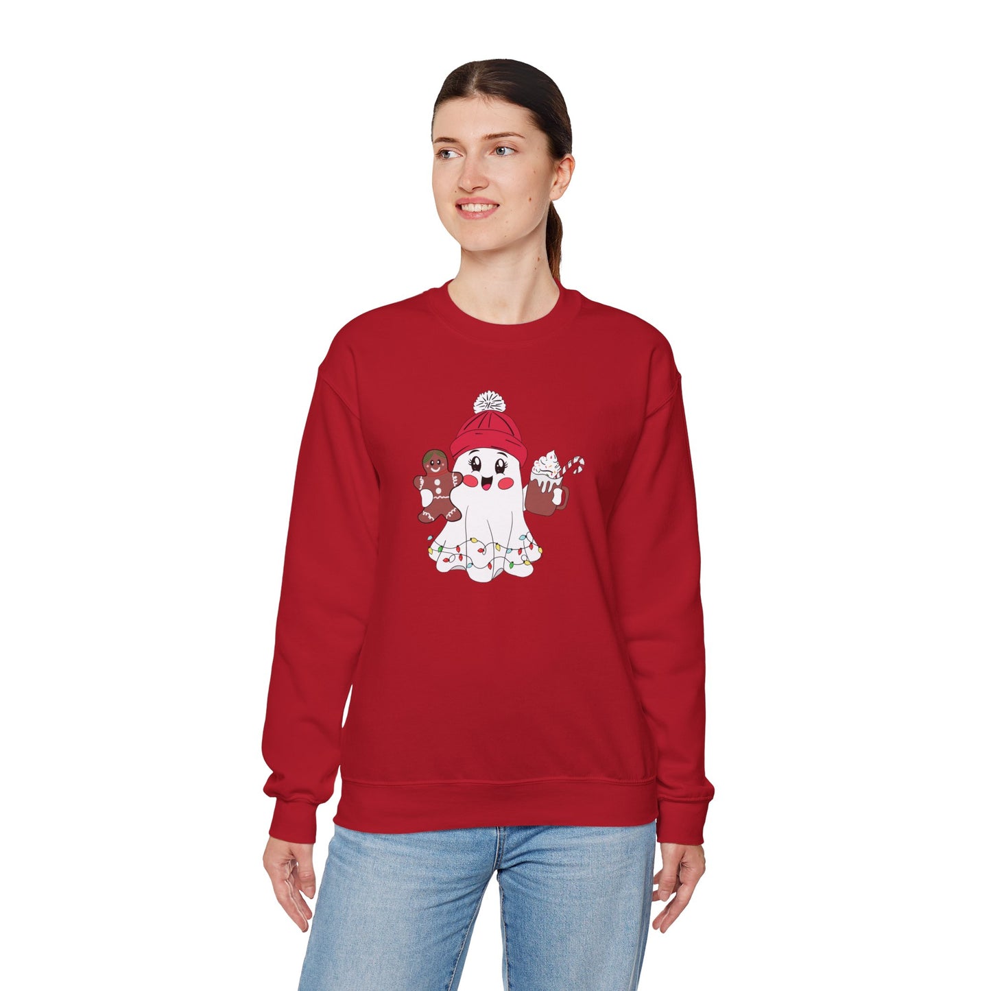 Christmas Ghost - Unisex Heavy Blend™ Crewneck Sweatshirt - 10394