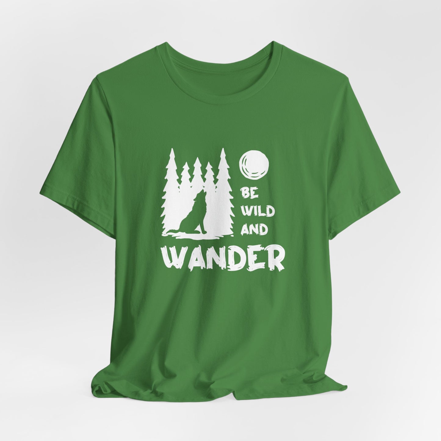 Camping: Be Wild & Wander - Unisex Jersey Short Sleeve Tee