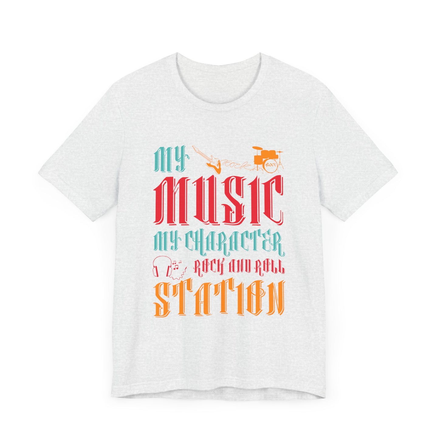 My Music My Character, Rock & Roll Station - Unisex Jersey Short Sleeve Tee