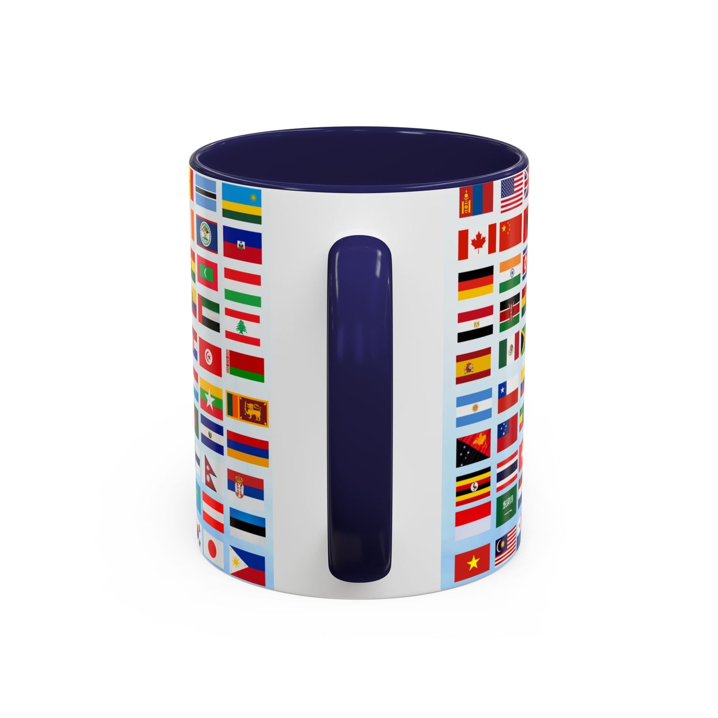 Kids, Happy Birthday, World Flag Fan, Details Customizable - Accent Coffee Mug (11, 15oz) - 11232