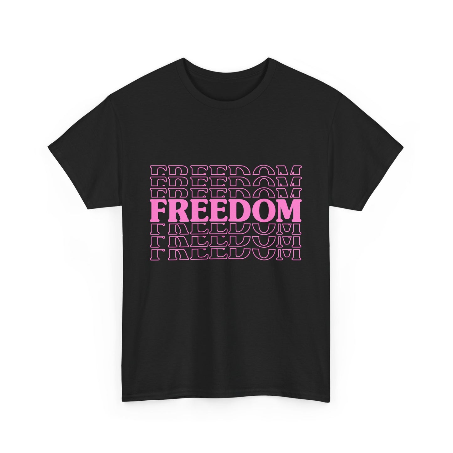 Bold Freedom Graphic Tee, Unisex Heavy Cotton Shirt, Casual Wear, Gift for Freedom Lovers, Statement T-Shirt, Everyday Essentials - 13518