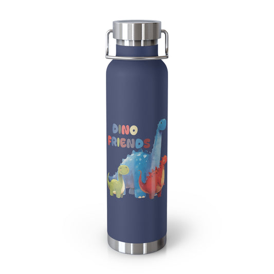 Kids: Dino Friends in Gobi - Copper Vacuum Insulated Bottle, 22oz