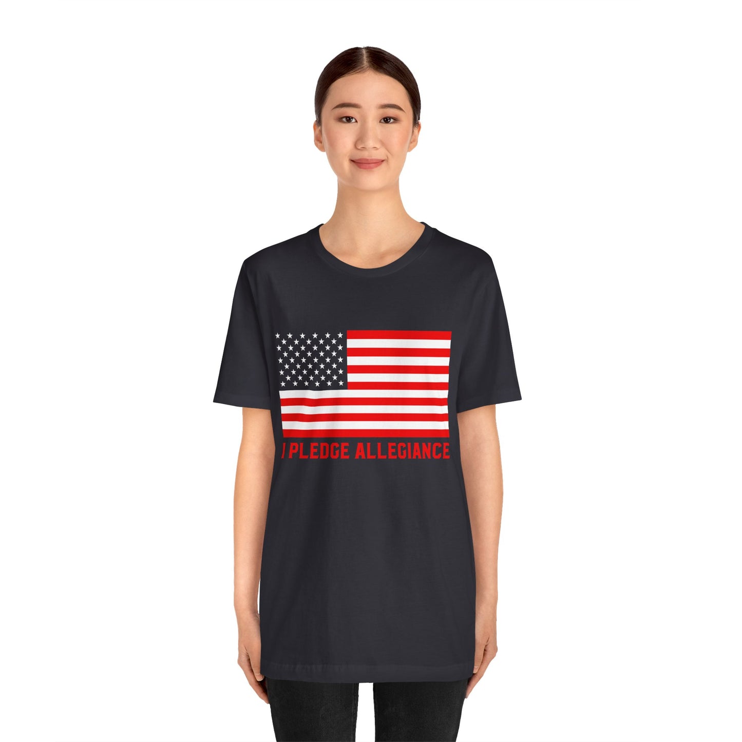 Patriotic Pledge Tee, Unisex T-Shirt for Celebrating Freedom, Independence Day Shirt Gift for Patriots - 13697