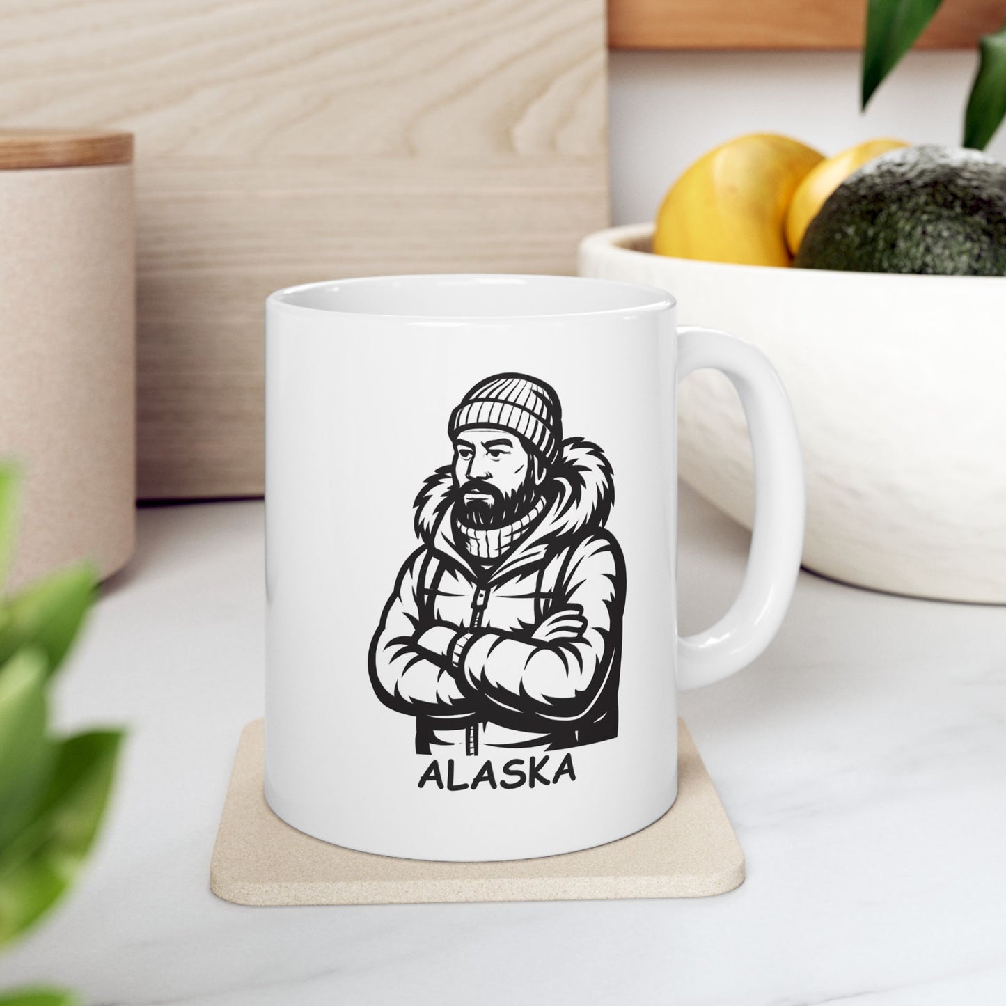 "In Alaska, we don’t complain about the cold; we just add more layers." Ceramic Mug - 13029