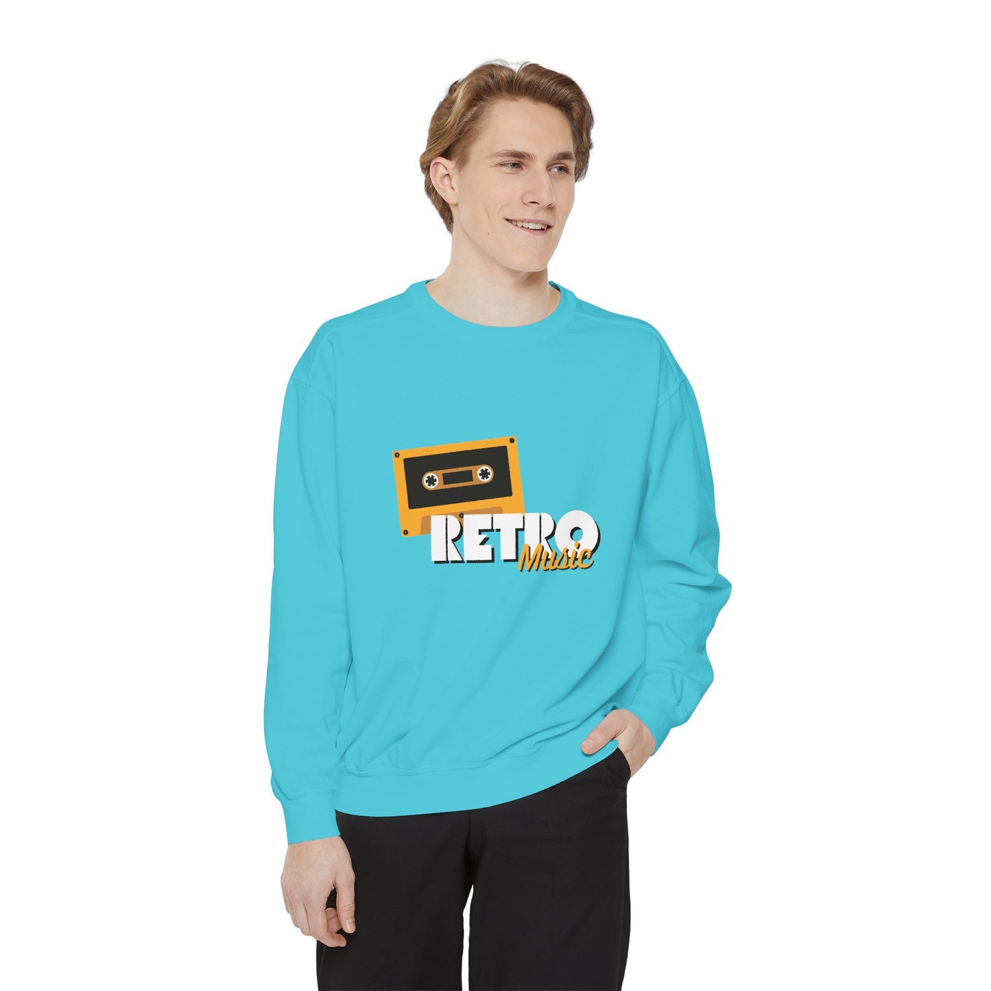 Retro Music - Unisex Garment-Dyed Sweatshirt - 10604