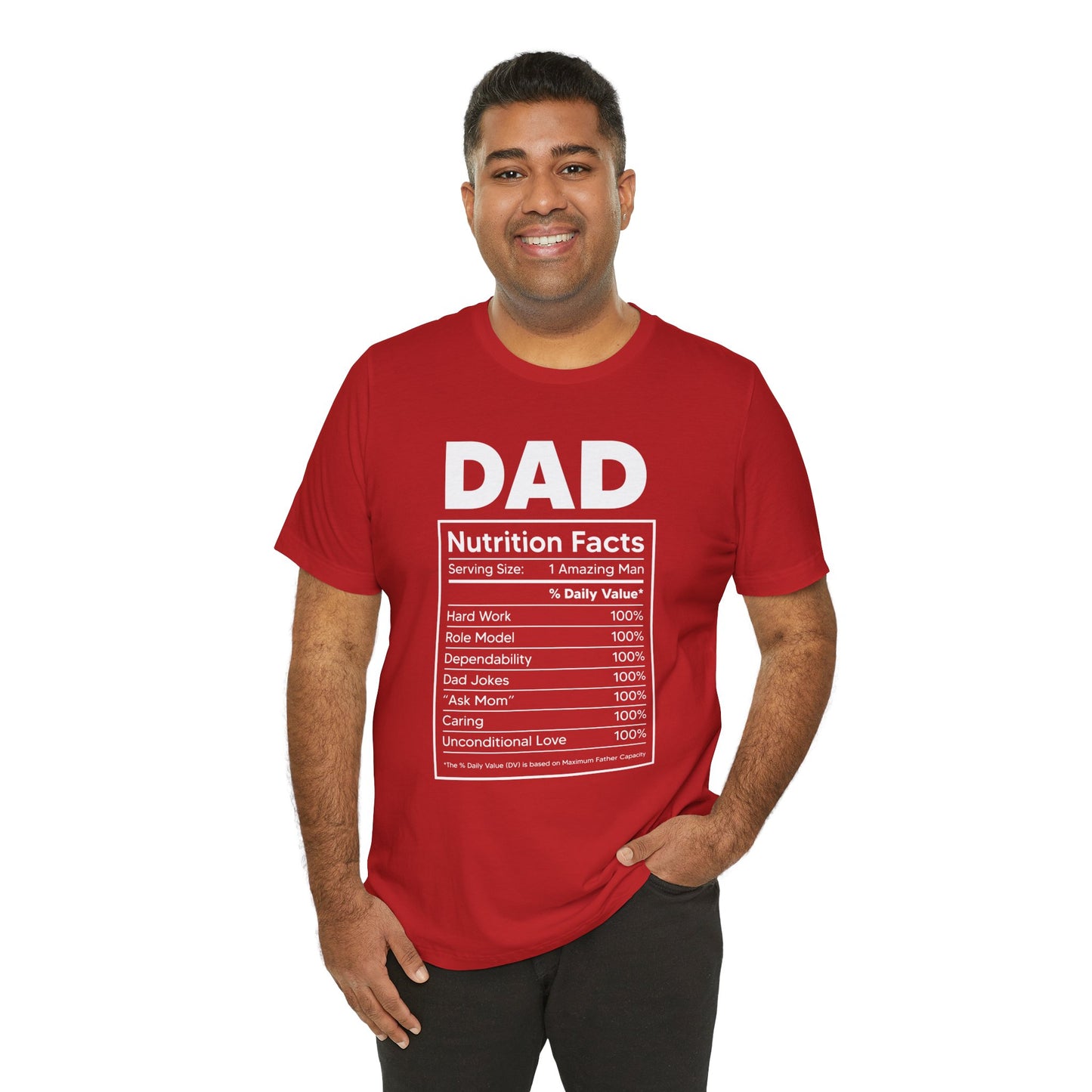 Dad, Nutrition Facts - Unisex Jersey Short Sleeve Tee