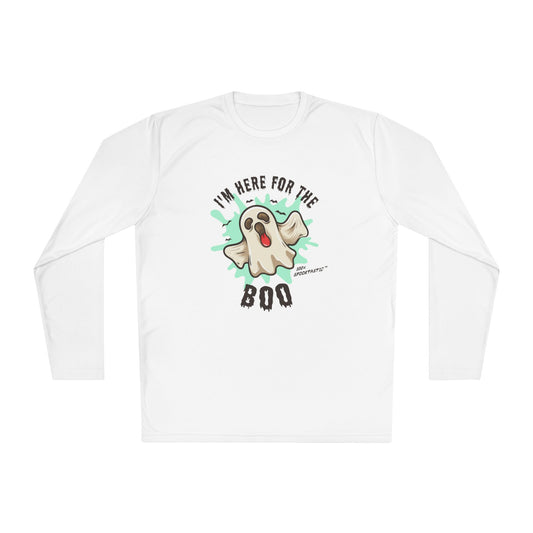 I am Here For The Boo - Unisex Lightweight Long Sleeve Tee - 13901