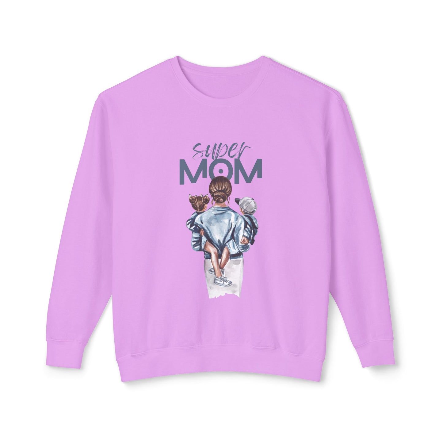 Super Mom - Unisex Lightweight Crewneck Sweatshirt - 10593