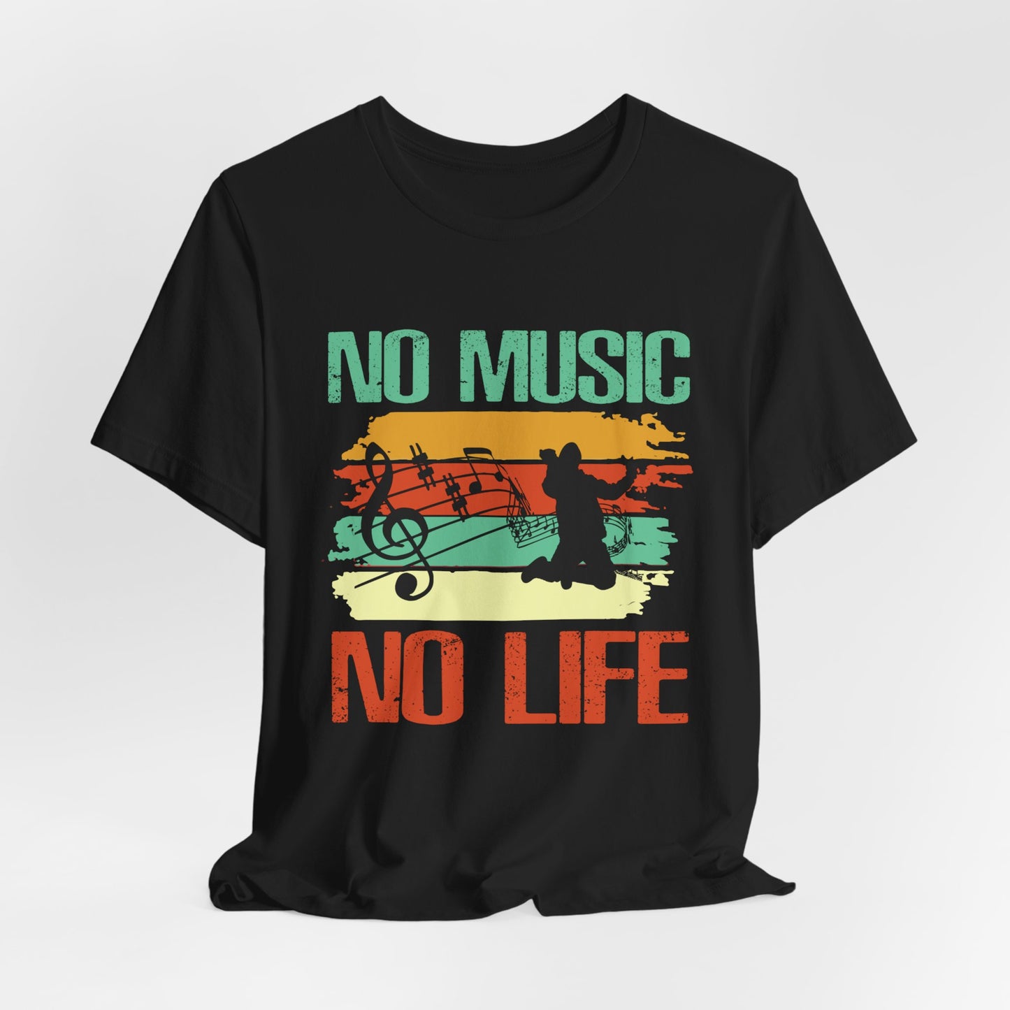 No Music No Life - Unisex Jersey Short Sleeve Tee