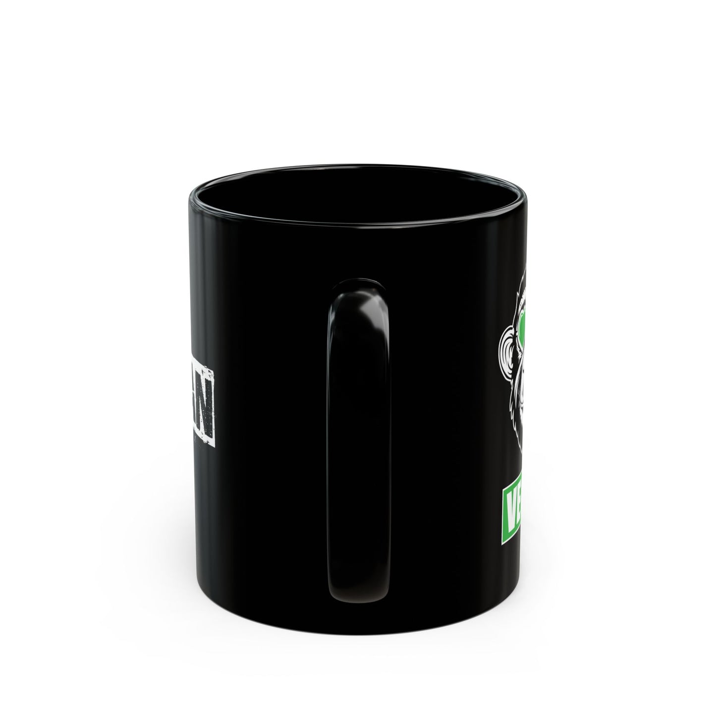 100% Natural & Healthy, Raised by Veggies - Black Mug (11oz, 15oz)