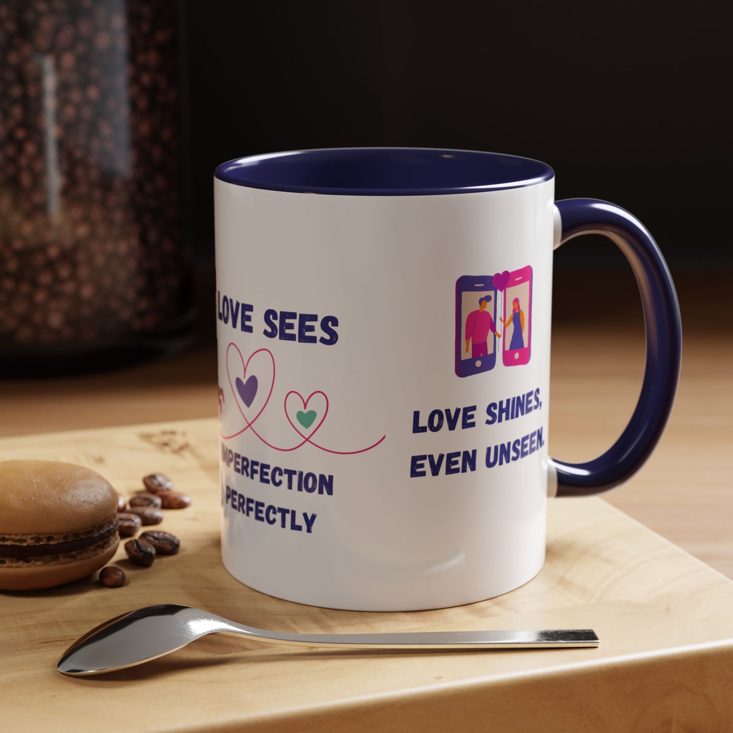 Love Sees Imperfection Perfectly. - Accent Coffee Mug (11, 15oz) - 11560