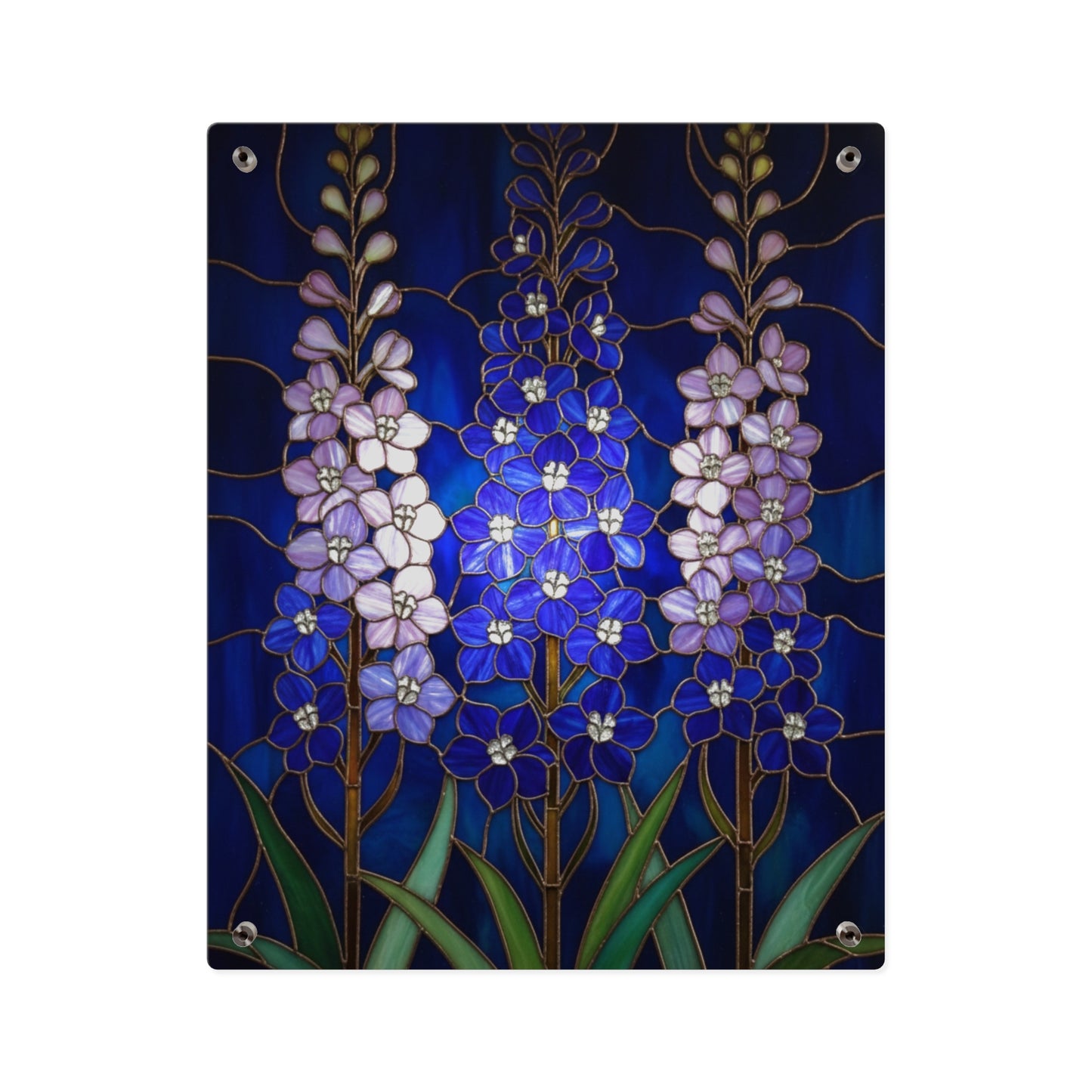 Larkspur Floral Acrylic Wall Art — 14605