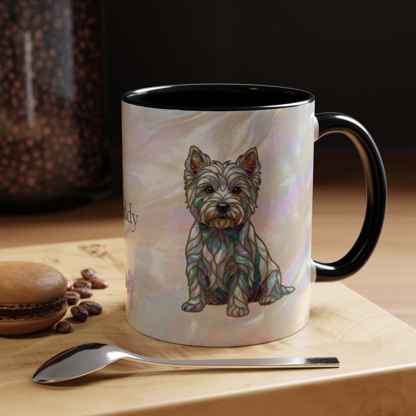 Westie Accent Coffee Mug – Stained Glass Design 11/15oz - 14650