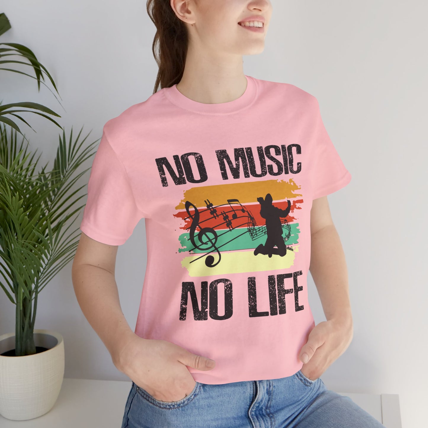 No Music No Life - Unisex Jersey Short Sleeve Tee