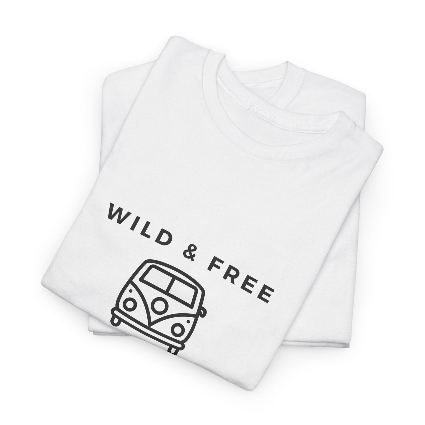 Wild & Free, Camp Van - Unisex Heavy Cotton Tee - 10567