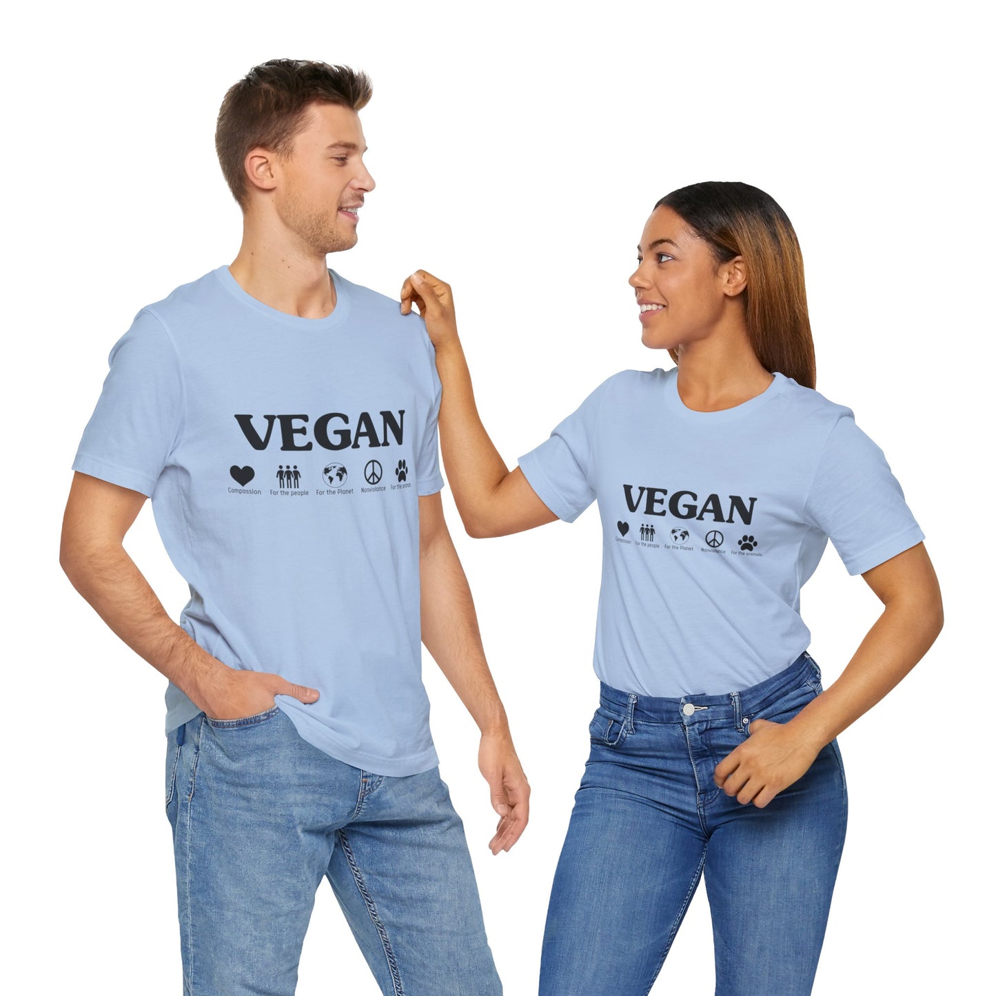 Vegan - Unisex Jersey Short Sleeve Tee