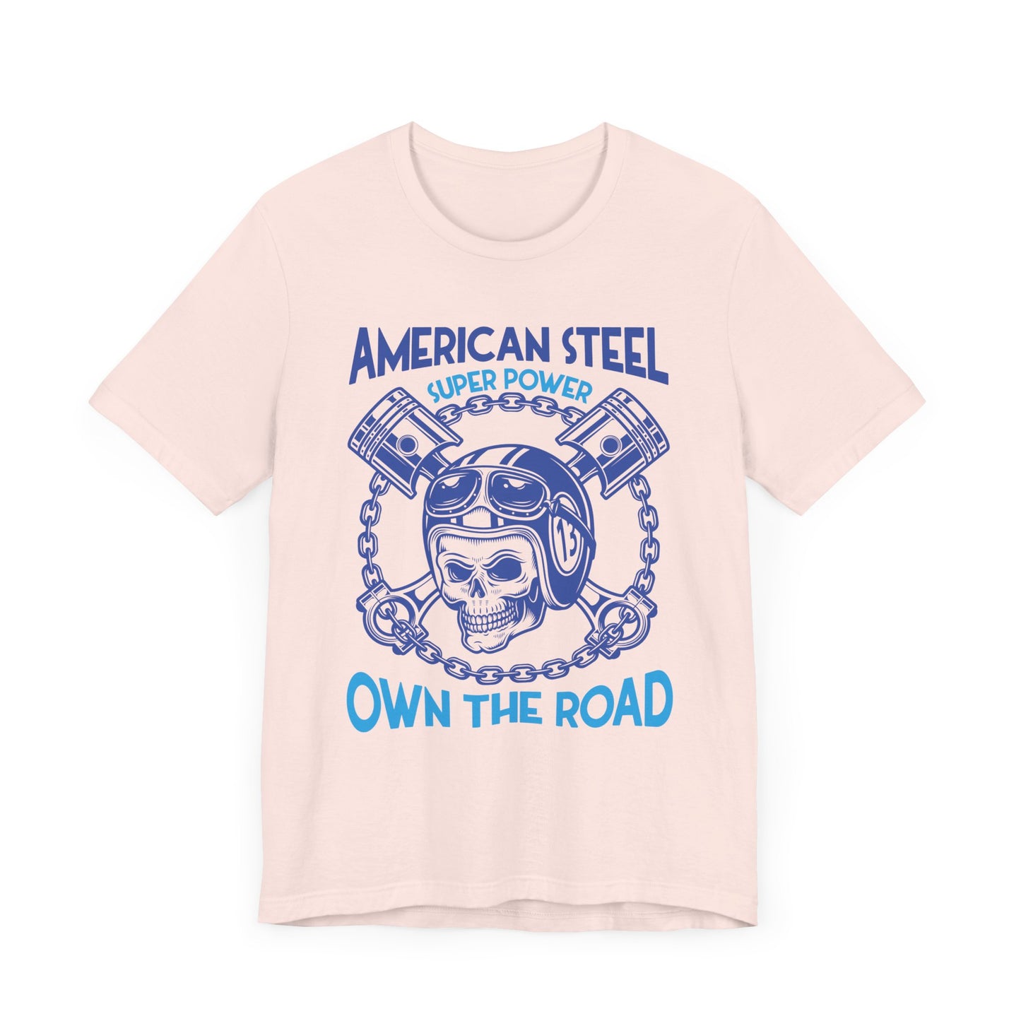American Steel, Super Power On The Road - Unisex Jersey Short Sleeve Tee - 13557