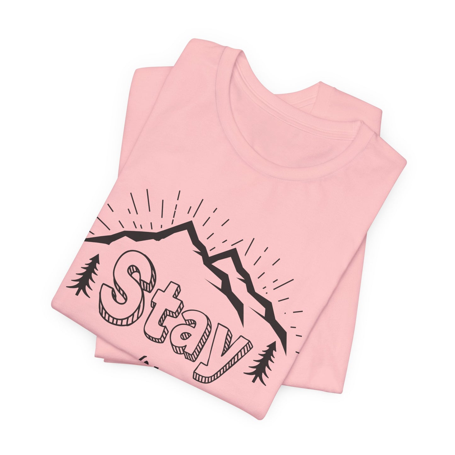 Camping: Stay Wild - Unisex Jersey Short Sleeve Tee - 12589