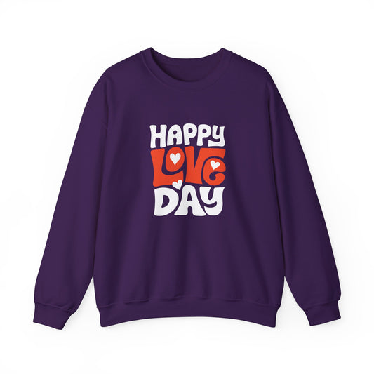 Valentine's Happy Love Day - Unisex Heavy Blend™ Crewneck Sweatshirt - 11346