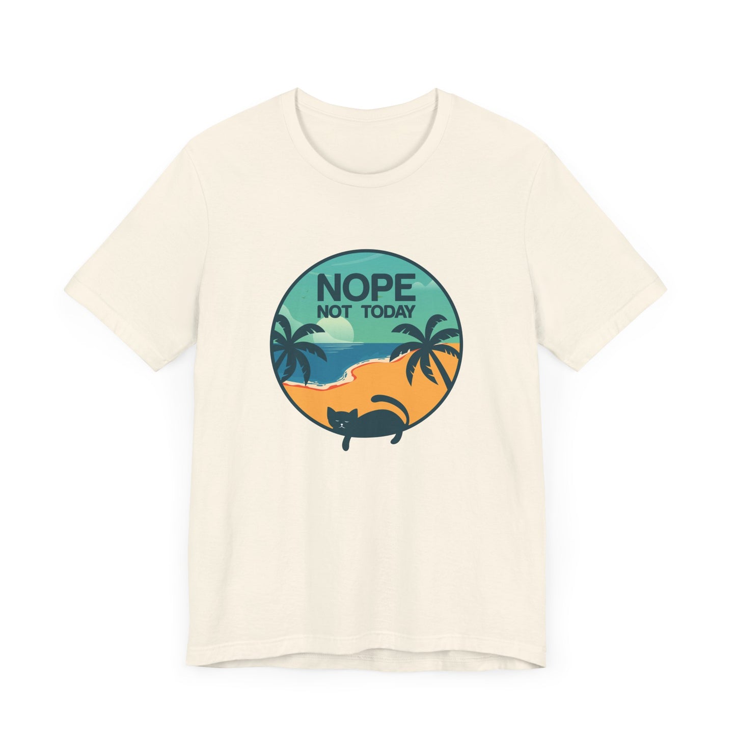 Cat: Nope Not Today - Unisex Jersey Short Sleeve Tee