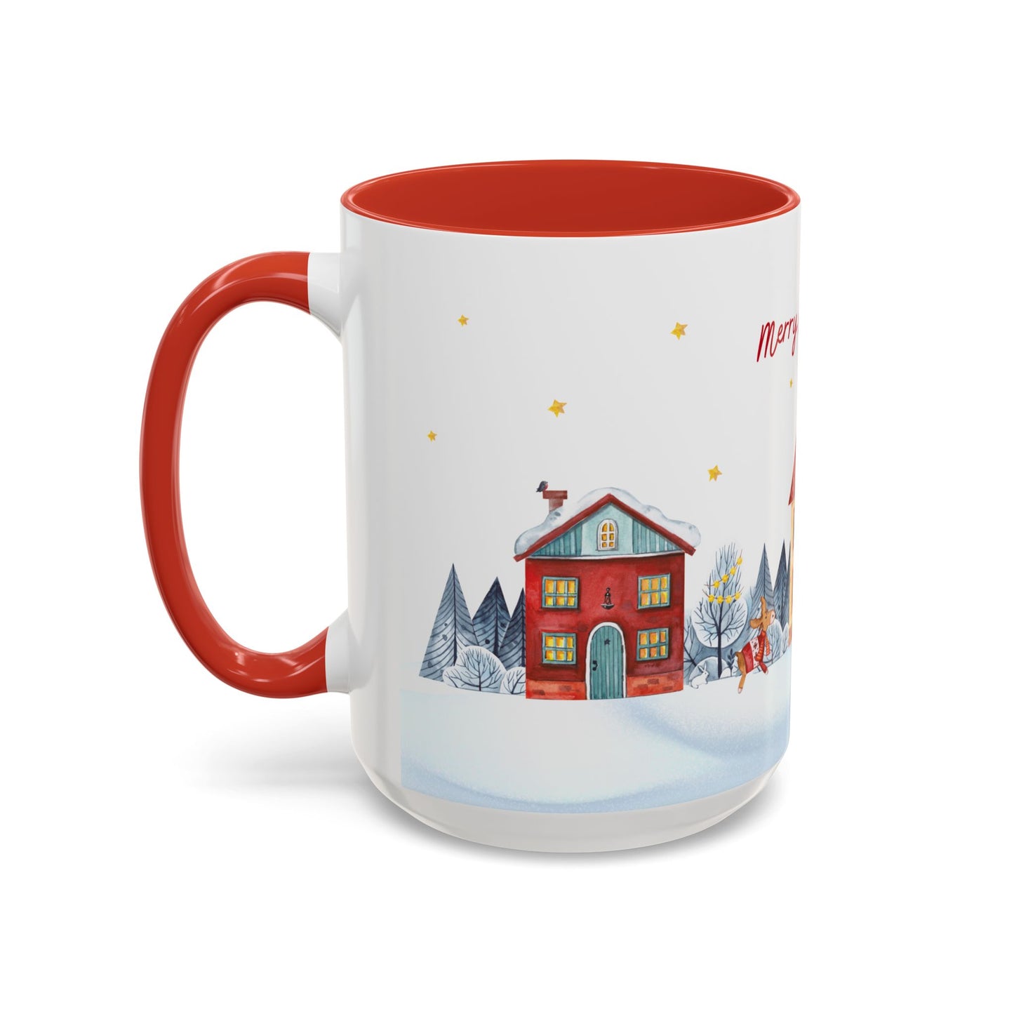 Merry Christmas, Holiday Vibe - Accent Coffee Mug (11, 15oz) - 11079