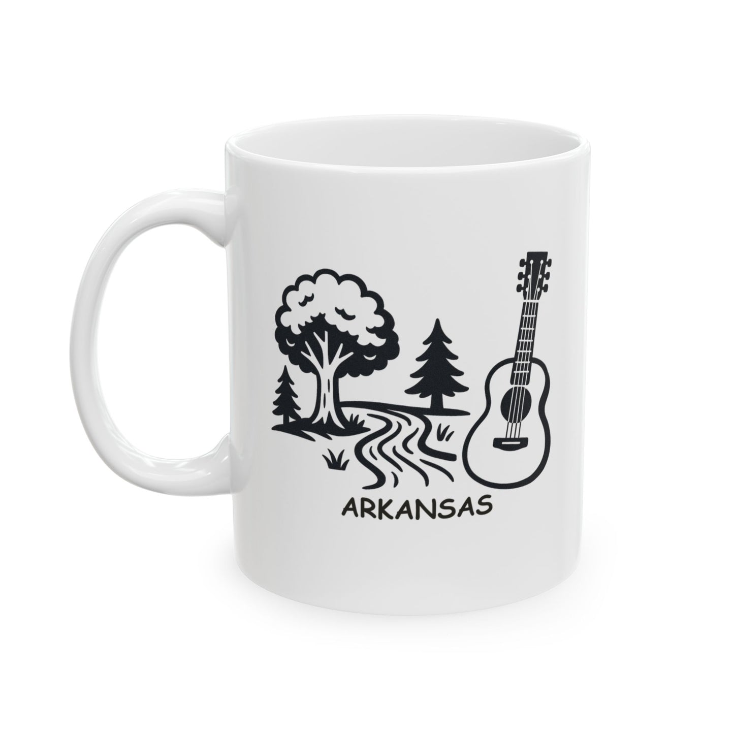 "Arkansas: Where we love our nature as much as we love our music." Ceramic Mug - 13361