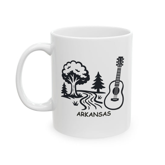 "Arkansas: Where we love our nature as much as we love our music." Ceramic Mug - 13361