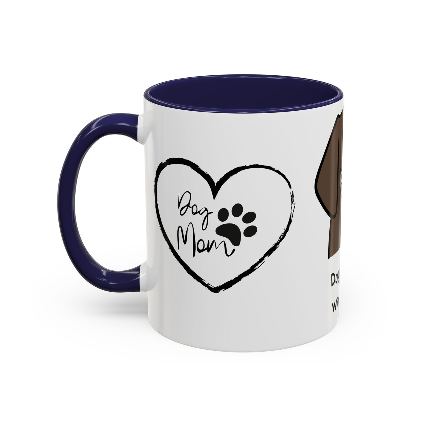 Dog Mother, Wine Lover - Accent Coffee Mug (11, 15oz) | 11 oz,11oz,15 oz,15oz,accent mug,Coffee Mugs,Halloween,Home & Living,Kitchen,Mugs,Spring Essentials,two tone,White base