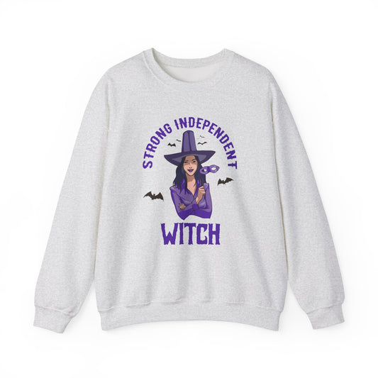 Strong Independent Witch - Unisex Heavy Blend™ Crewneck Sweatshirt