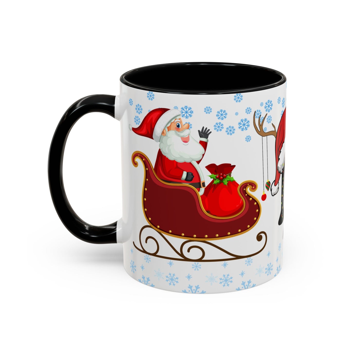 Christmas Letter M for Megan, Customizable - Accent Coffee Mug (11, 15oz)