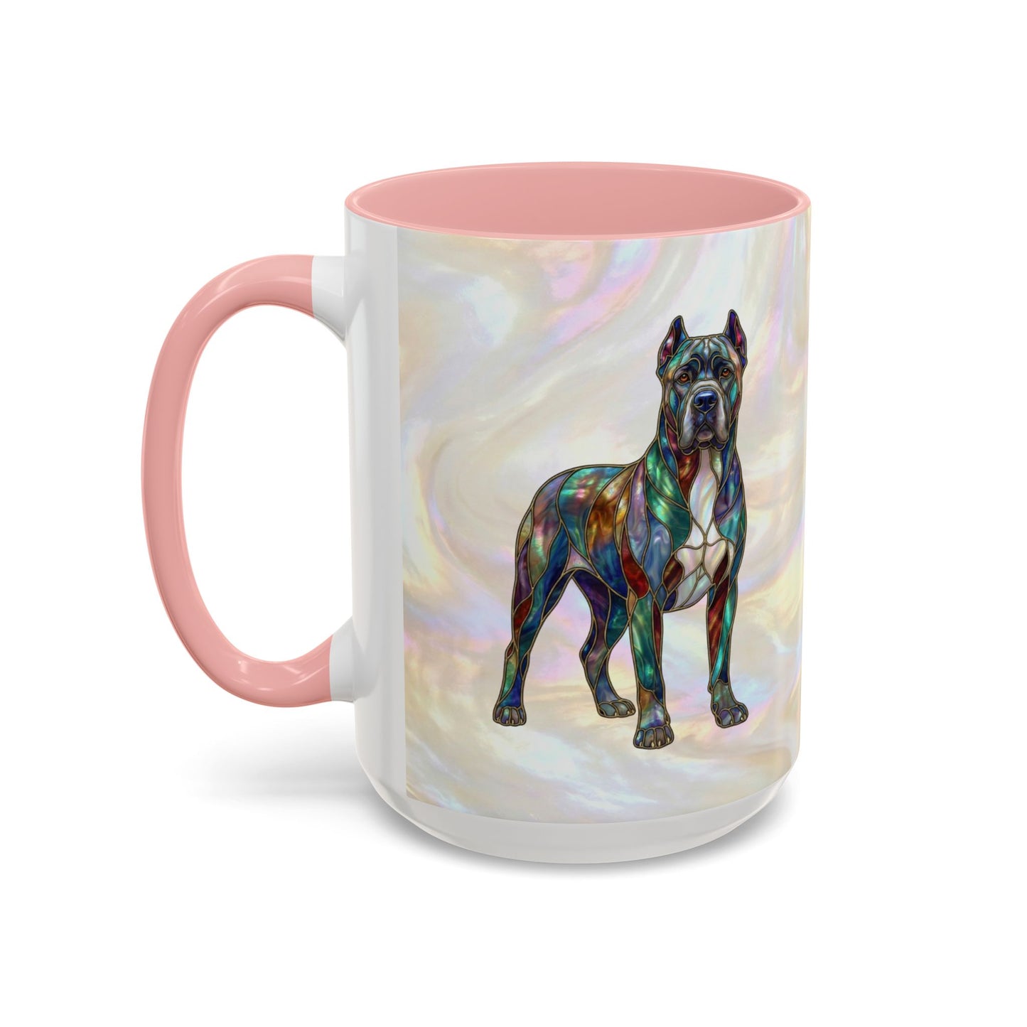 Cane Corso Accent Mug — Stained Glass Design (11/15 oz) - 14623