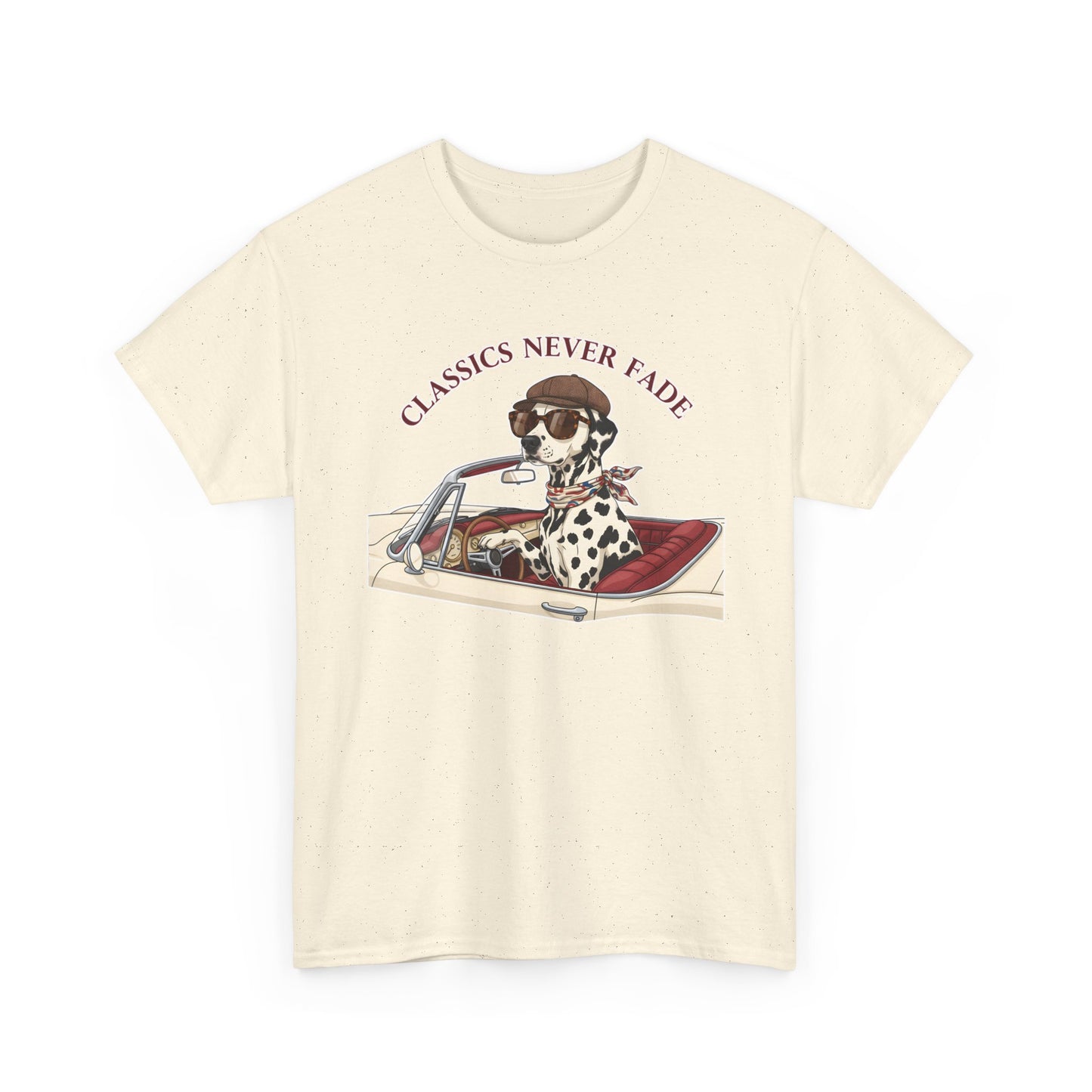 Retro Dog Driving T-Shirt – “Classics Never Fade” Vintage Convertible Tee Gift - 14850