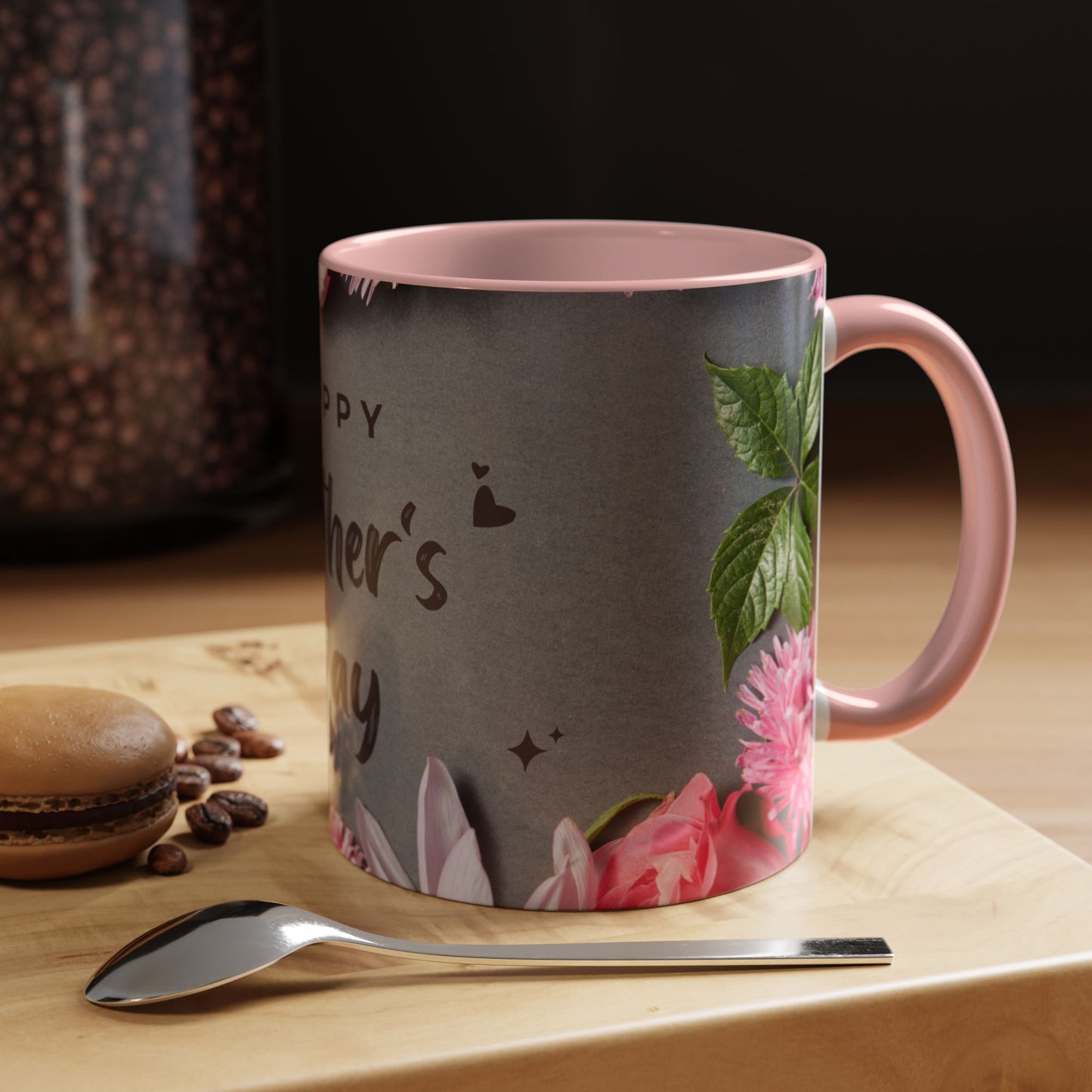 Happy Mother's Day Floral Accent Coffee Mug - Perfect Gift for Moms - 11866